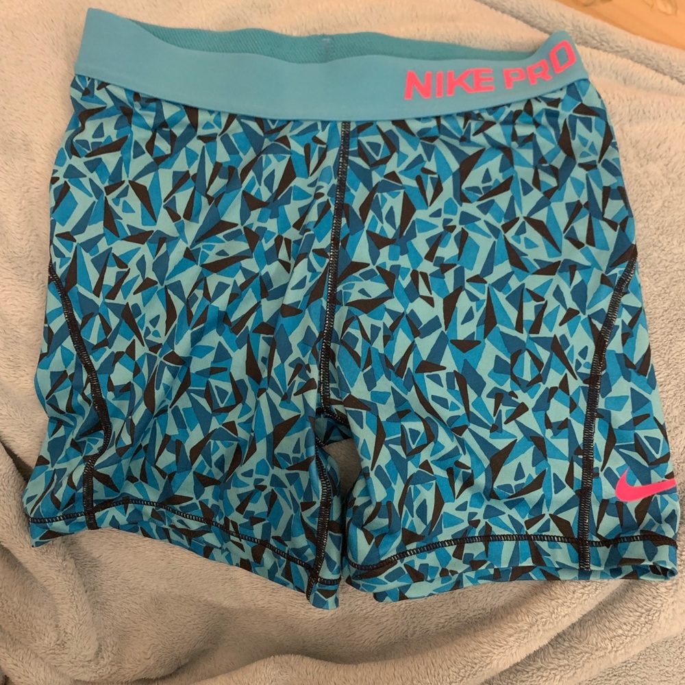 Blue nike pro shorts size XL